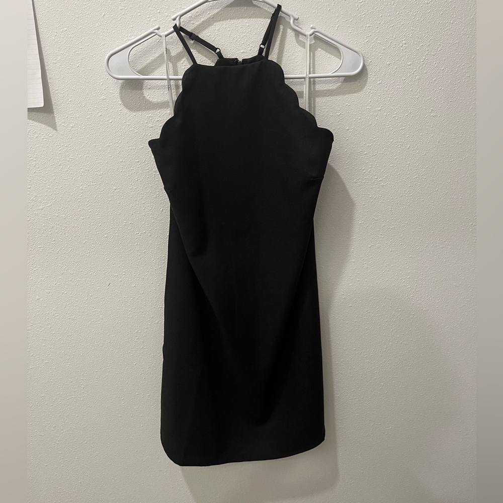 NWT Black scalloped cocktail dress 👗